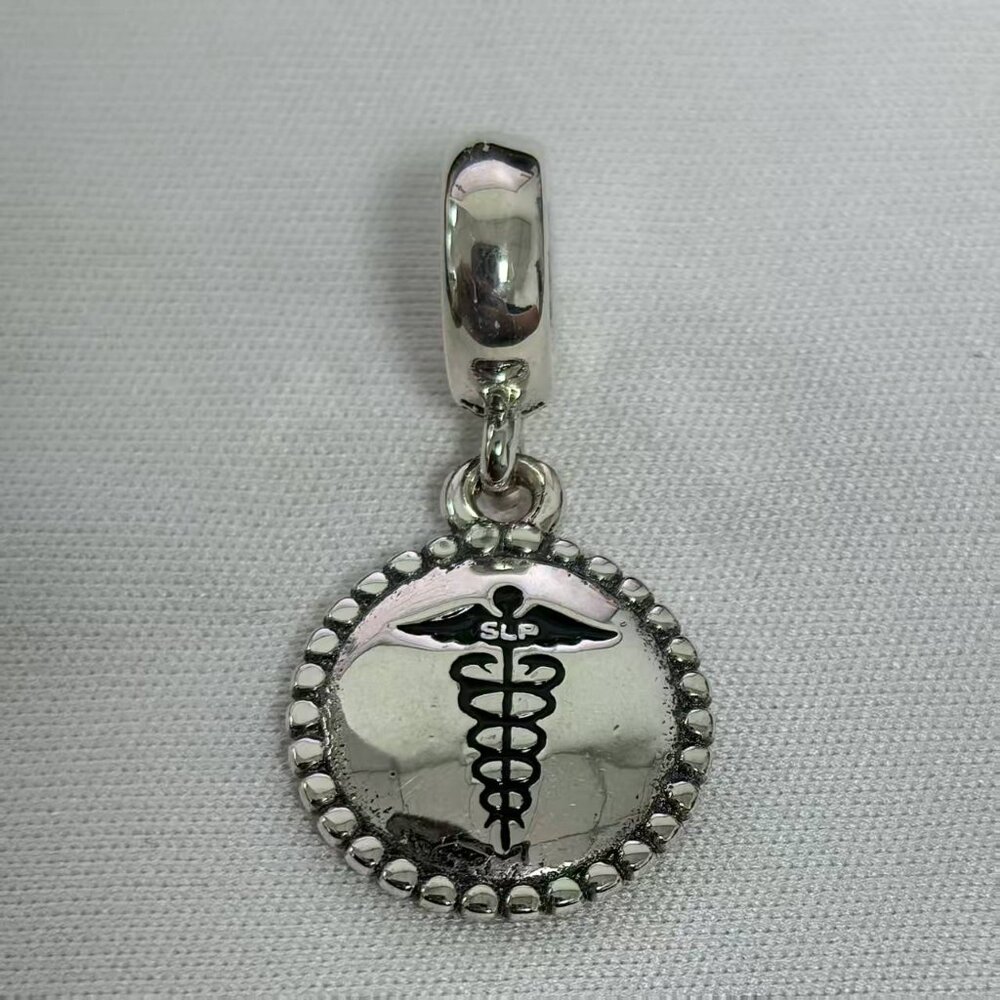 Pandora Speech Language Pathologist Charm Pendant, S925 Silver Jewelry
